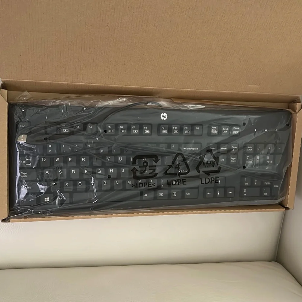 HP Lite-On Wired Black Keyboard